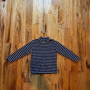 Uniqlo HEATTECH Ribbed T-Shirt | High Neck | Striped 5-6 T